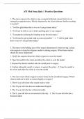 ATI Med Surg Quiz 1 Practice Questions