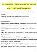 Medication Aide Certified Practice Exam Questions and Answers (2023 / 2024) (Verified Answers)