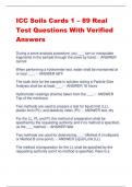 ICC Soils Cards 1 – 89 Real Test Questions With Verified Answers