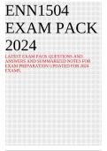 ENN1504 EXAM PACK 2024 