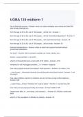 UGBA 135 midterm 1 Exam Questions and Answers