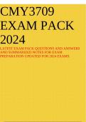 CMY3709 EXAM PACK 2024 