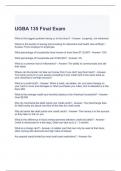 UGBA 135 Final Exam with correct Answers 100%