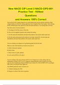 New NACE CIP Level 2 NACE-CIP2-001 Practice Test - Killtest Questions and Answers 100% Correct