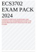 ECS3702 EXAM PACK 2024 