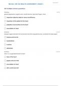  NR 302 EXAM 3 THORAX LUNG, HEART NECK VESSELS, AND PERIPHERAL VASCULAR LYMPHATIC SYSTEM QUESTIONS WITH 100% CORRECT ANSWERS / VERIFIED ANSWERS