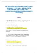 PN HESI EXIT /HESI EXIT PN EXAM LATEST 2023-2024 FORM A,B & C EACH FORM CONTAINS 140 QUESTIONS AND  CORRECT ANSWERS|AGRADE(COMPLETE VERSIONS)   1) The LPN/LVN is preparing to ambulate a postoperative client after cardiac surgery. The nurse plans to do whi