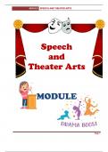 Speech and Theatre Arts