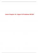 Lewis Chapter 41: Upper GI Problems NCLEX