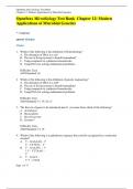 OpenStax Microbiology Test Bank  Chapter 12: Modern Applications of Microbial Genetics   * = Correct answer Multiple Choice 1.	Which of the following is the definition of biotechnology? A.	The alteration of DNA in a cell B.	The use of living systems to be