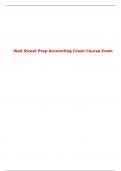 Wall Street Prep Accounting Crash Course Exam