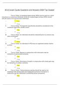  ACLS exam Guide Questions and Answers 2024 Top Graded