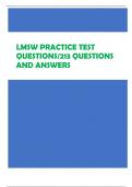 LMSW Practice Test Questions