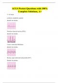 ACLS Pretest Questions with 100% Complete Solutions, A+