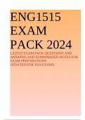 ENG1515 EXAM PACK 2024