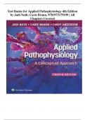 Complete Test Banks for Applied Pathophysiology 4th Edition by Judi Nath; Carie Braun, 9781975179199 | All Chapters Covered