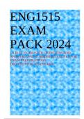 ENG1515 EXAM PACK 2024 