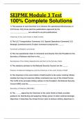 SEJPME Module 3 Test 100% Complete Solutions 