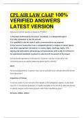 CPL AIR LAW CAAP 100% VERIFIED ANSWERS LATEST VERSION 