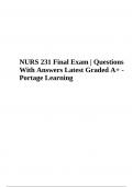 NURS 231 PATHOPHYSIOLOGY ALL Module Exam Questions and Answers Latest Updated 2024 | NURS 231 PATHOPHYSIOLOGY All Module Exam Questions With Answers | NURS 231 PATHO FINAL EXAM Qustions and Answers & NURS 231 Final Exam Questions With Answers Latest Updat