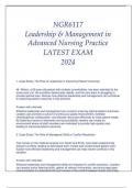 NGR6117 LEADERSHIP & MANAGEMENT IN ANP LATEST EXAM 2024.