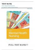 Test Bank For Neeb's Mental Health Nursing Fifth Edition by Linda M. Gorman, Robynn Anwar||ISBN NO:10,0803669135||ISBN NO:13,978-0803669130||All Chapters||Complete Guide A+.