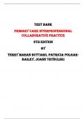 Test Bank for Primary Care Interprofessional Collaborative Practice 6th Edition by Terry Mahan Buttaro, Patricia Polgar-Bailey, Joann Trybulski |All Chapters,  Year-2024|