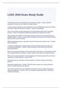 LCDC 2024 Exam Study Guide with complete solutions