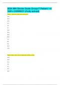 2024 NIH Stroke Scale Group F Patient 1-6 100% CORRECT (Fully solved)