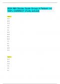 2024 NIH Stroke Scale Group A Patient 1-6 100% CORRECT (Fully solved)