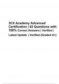 3CX Academy Advanced Certification Exam Questions With 100% Correct Answers Latest Updated 2024 (GRADED)