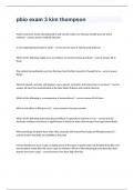 pbio exam 3 kim thompson Question and answers rated A+ 2023/2024