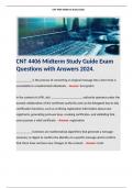 CNT 4406 Midterm Study Guide Exam Questions with Answers 2024. 