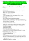 MEDICAL-SURGICAL NURSING: CONCEPTS FOR INTERPROFESSIONAL COLLABORATIVE CARE 9 EDITION TEST BANK Chapter 59: Care of Patients with Problems of the Biliary System and Pancreas