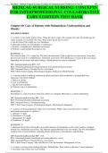 MEDICAL-SURGICAL NURSING: CONCEPTS FOR INTERPROFESSIONAL COLLABORATIVE CARE 9 EDITION TEST BANK Chapter 60: Care of Patients with Malnutrition: Undernutrition and Obesity