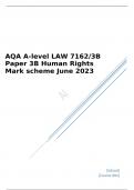 AQA A level LAW Paper 3B Mark scheme June 2023