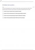 ATI HEALTH ASSESSMENT EXAM 1 QUESTIONS WITH 100% CORRECT ANSWERS