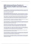  6552 Advanced Nurse Practice in Reproductive Health Care Exam Guide 2024 