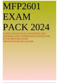 MFP2601 EXAM PACK 2024 