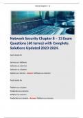 Network Security Chapter 8 – 13 Exam Questions (60 terms) with Complete Solutions Updated 2023-2024. Terms like: SaaS stands for  Service as a Software Software as a Service Software as a System System as a Service - Answer: Software as a Service