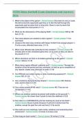 NFHS Rules football Exam Questions and Answers 2024..