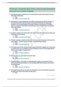 WVSSAC Football 2023 Part 2 Test Exam Questions and Answers Latest Update..