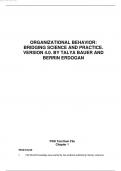 Test Bank for Organizational Behavior Bridging Science and Practice. Version 4.0. By Talya Bauer and Berrin Erdogan