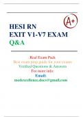 HESI EXIT RN EXAM-756 QA, HESI EXIT RN Exam (Version 1 to Version 7) HESI EXIT RN Exam V1-V7, Verified document to secure high score | Latest 2023/2024