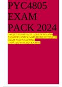 PYC4805 EXAM PACK 2024 