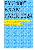 PYC4805 EXAM PACK 2024 