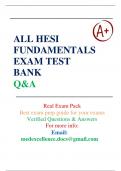 NEW FILE UPDATE: HESI FUNDAMENTAL EXAM 2024/25 QUESTIONS WITH ALL CORRECT ANSWERS| GUARANTEE A+ SCORE GUIDE 