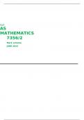 AqA AS MATHEMATICS 7356/2 Mark scheme JUNE 2023 paper 2