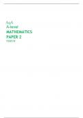 AqA A-level MATHEMATICS PAPER 2 7357/2 june 2023