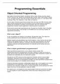 Wat is Object-Oriented programmeren - Programming Essentials - Lesstof 6 Bundel